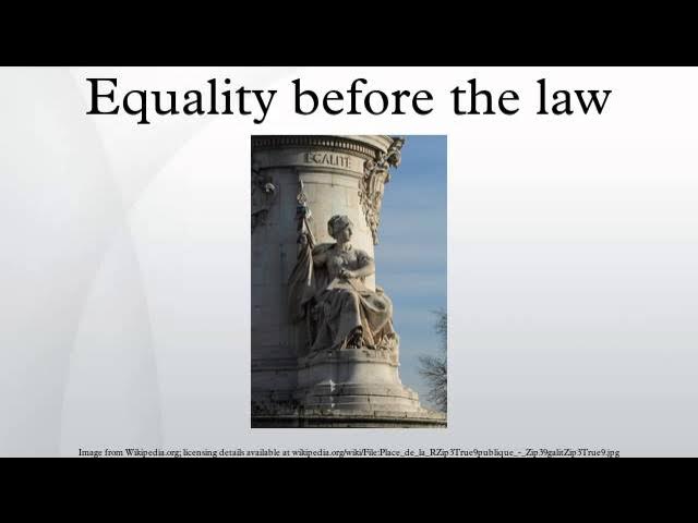 equality before law