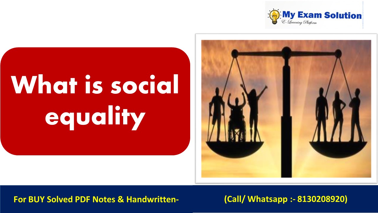 social equality meaning